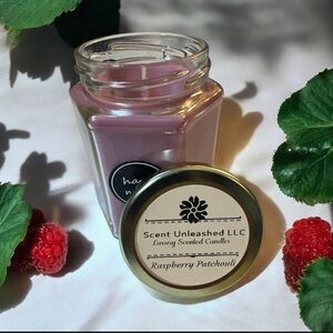 Raspberry Patchouli Candle -SCENT UNLEASHED LLC